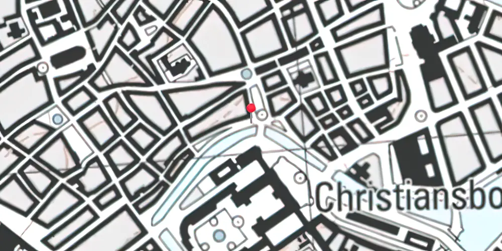 Historisk kort over Gammel Strand Metrostation