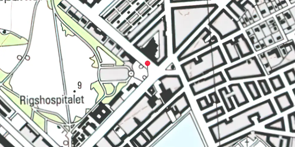 Historisk kort over Trianglen Metrostation 