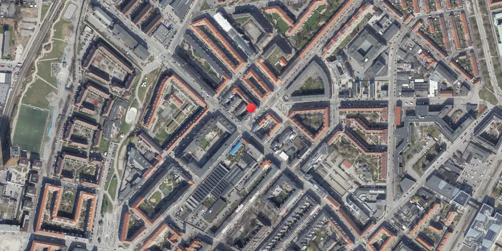 Historisk kort over Skjolds Plads Metrostation