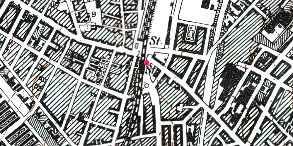 Historisk kort over Nørrebro Metrostation 