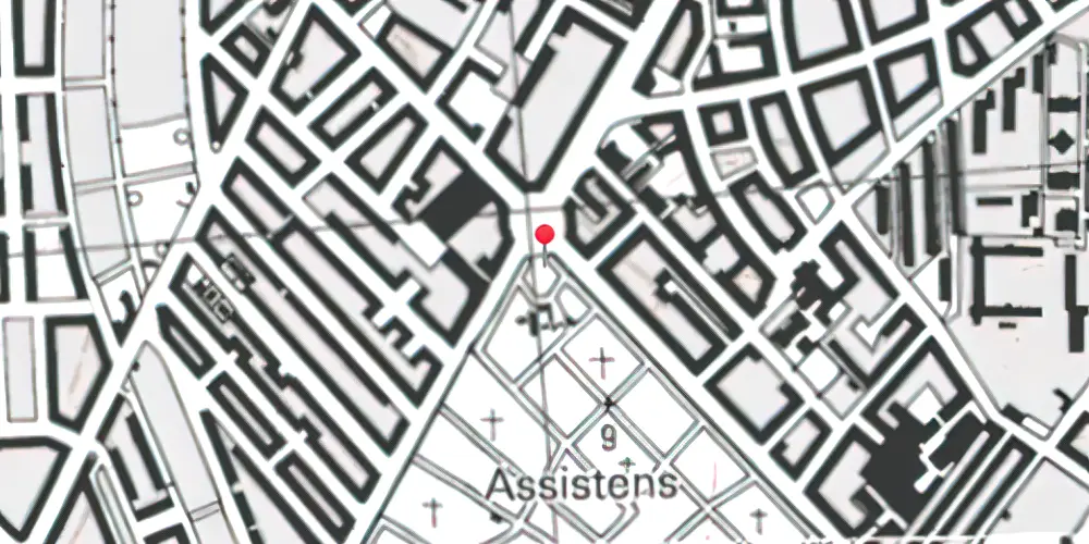 Historisk kort over Nørrebros Runddel Metrostation
