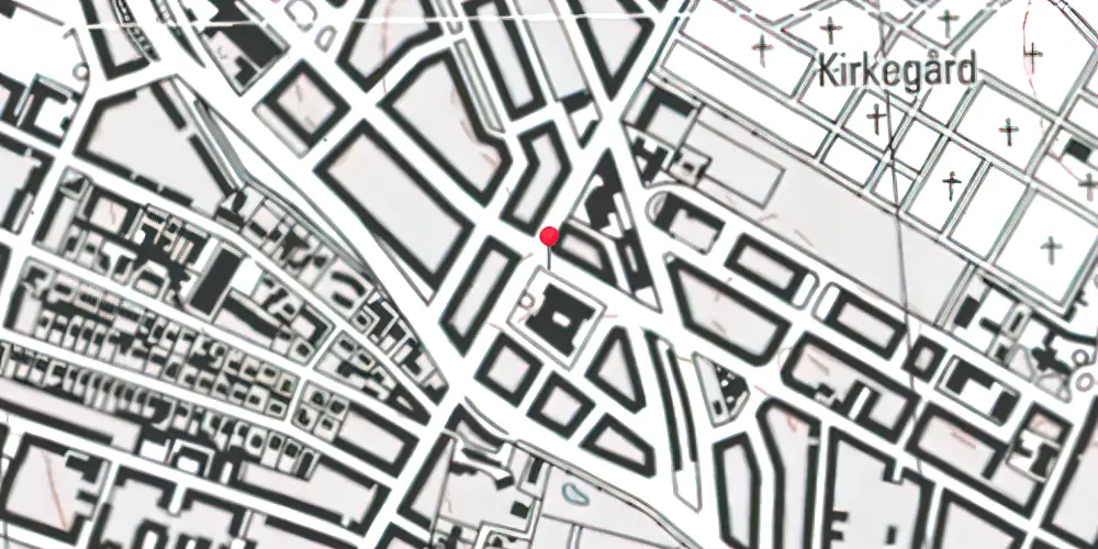 Historisk kort over Nuuks Plads Metrostation