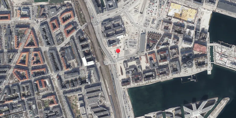 Historisk kort over Nordhavn Metrostation