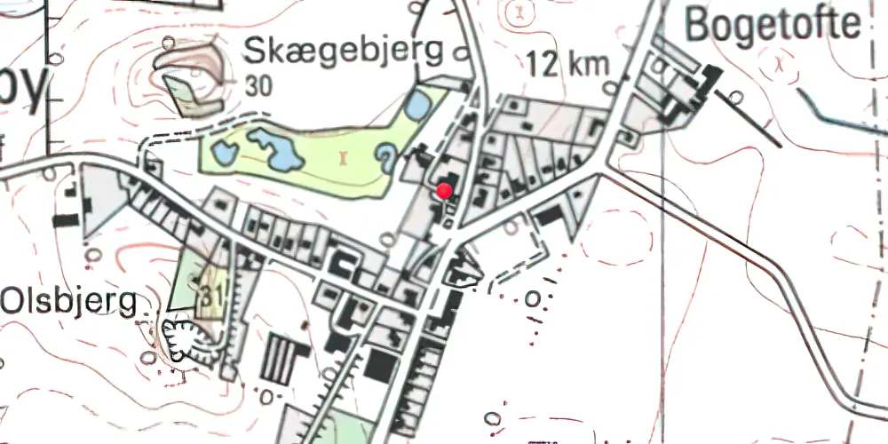 Historisk kort over Kædeby Station