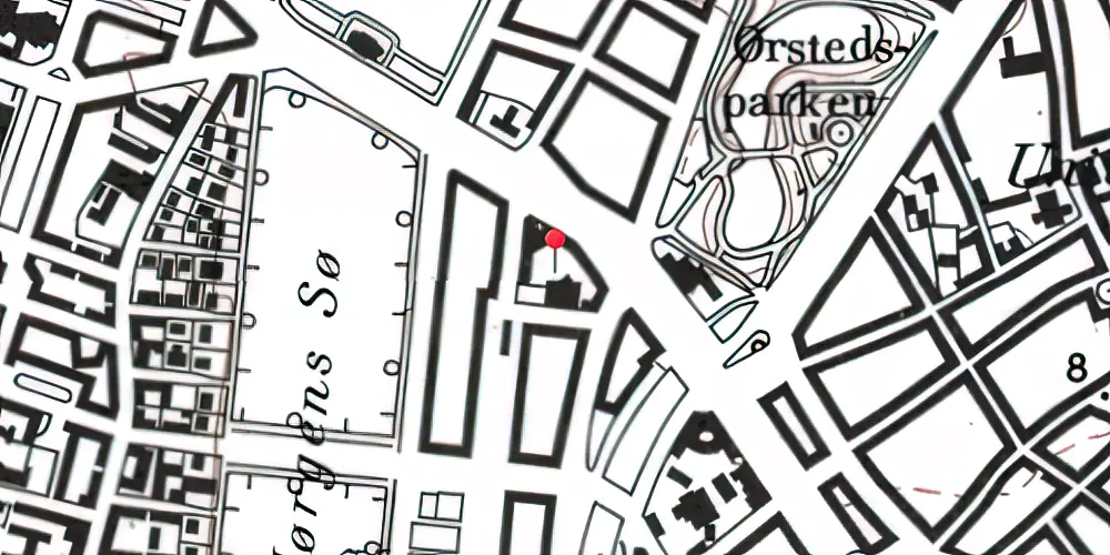 Historisk kort over Holte Banegården [1896-1917]