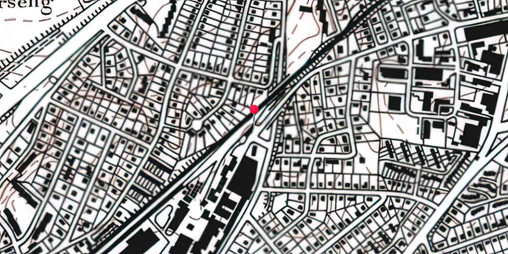 Historisk kort over Viby Jylland Station [1956-2004]
