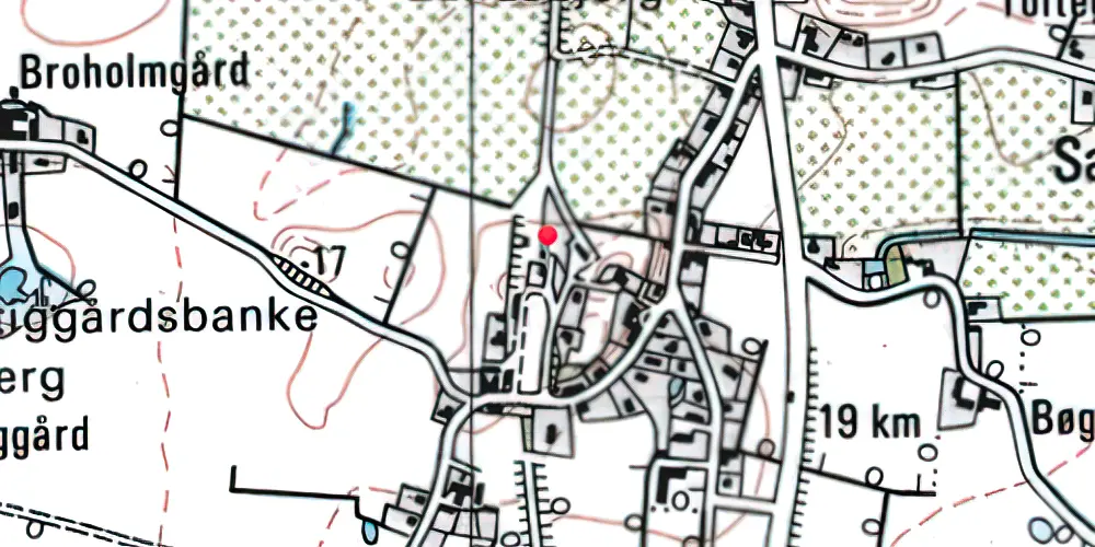 Historisk kort over Nordenbro Station 