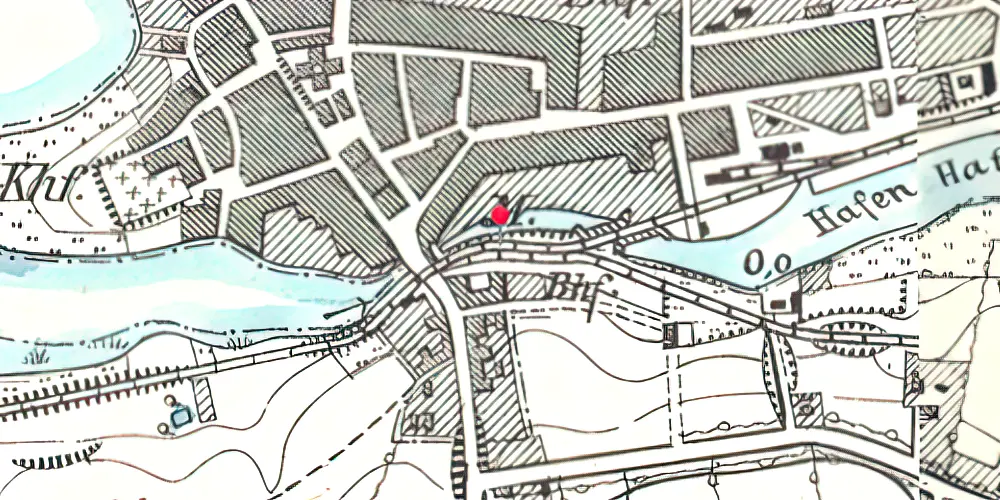 Historisk kort over Haderslev Sønderbro Billetsalgssted [1899-1906]