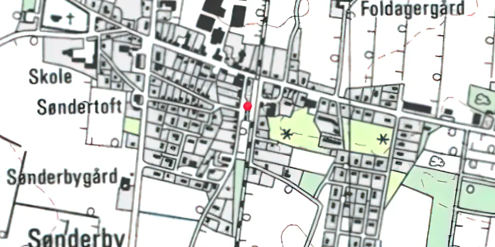 Historisk kort over Hee Billetsalgssted [1875-1902]