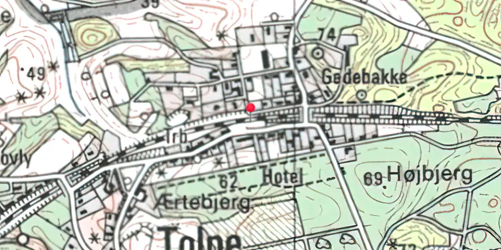 Historisk kort over Tolne Holdeplads [1873-1879]