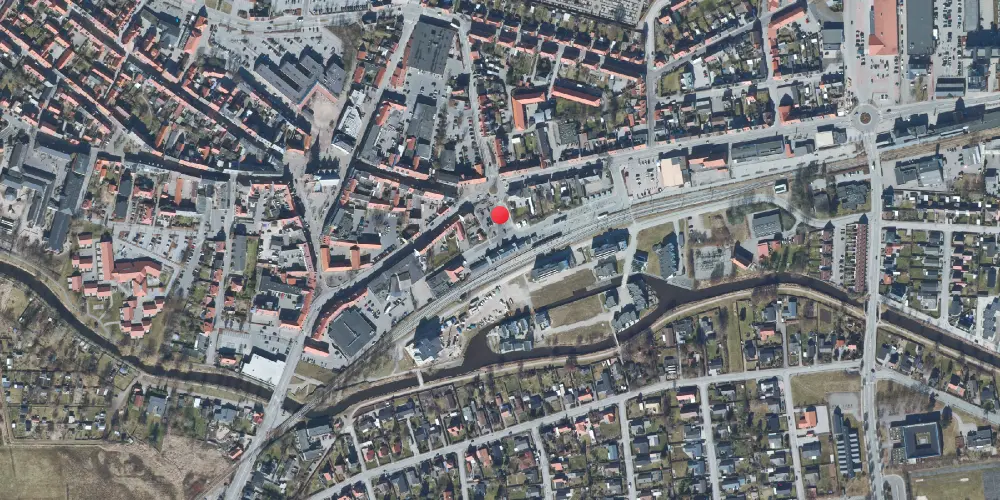 Historisk kort over Grenaa Letbanestation