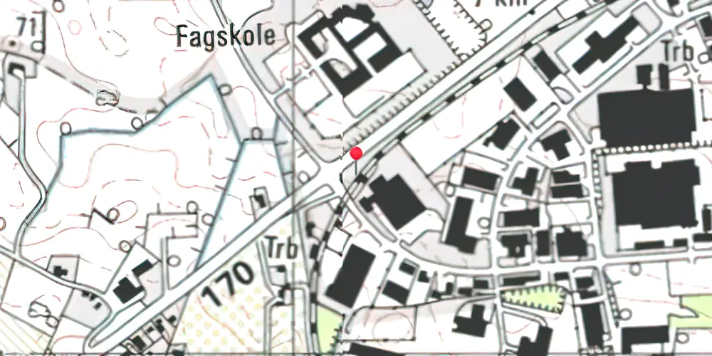 Historisk kort over Gunnar Clausensvej Letbanestation