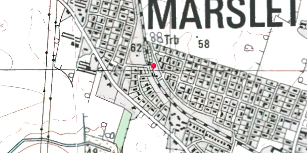 Historisk kort over Mølleparken Letbanestation 
