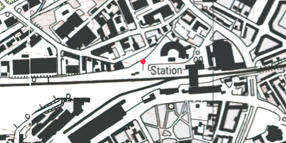 Historisk kort over Odense OMB Station [1911-1914]
