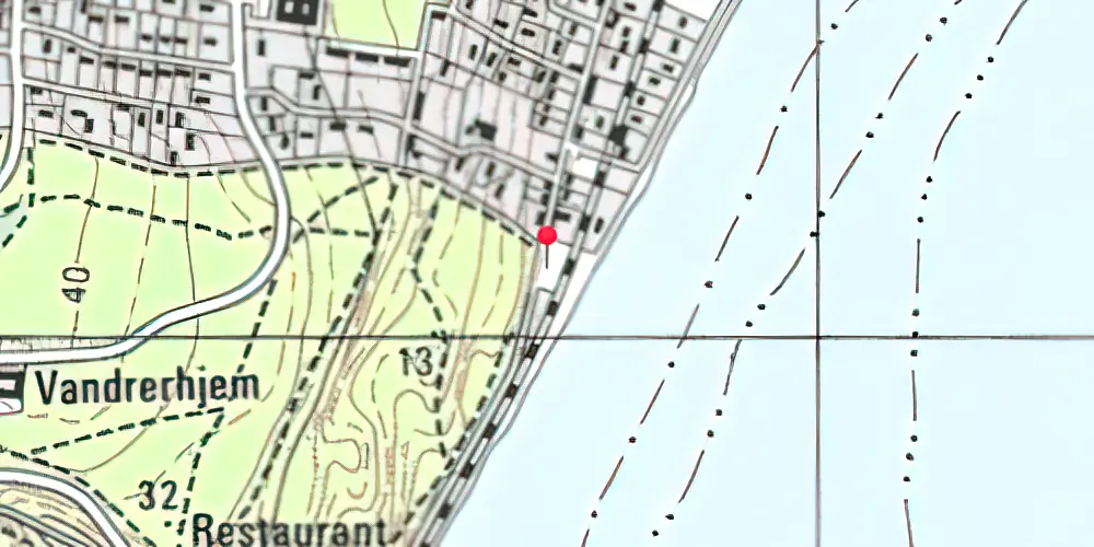 Historisk kort over Risskov Billetsalgssted [1878-1953]