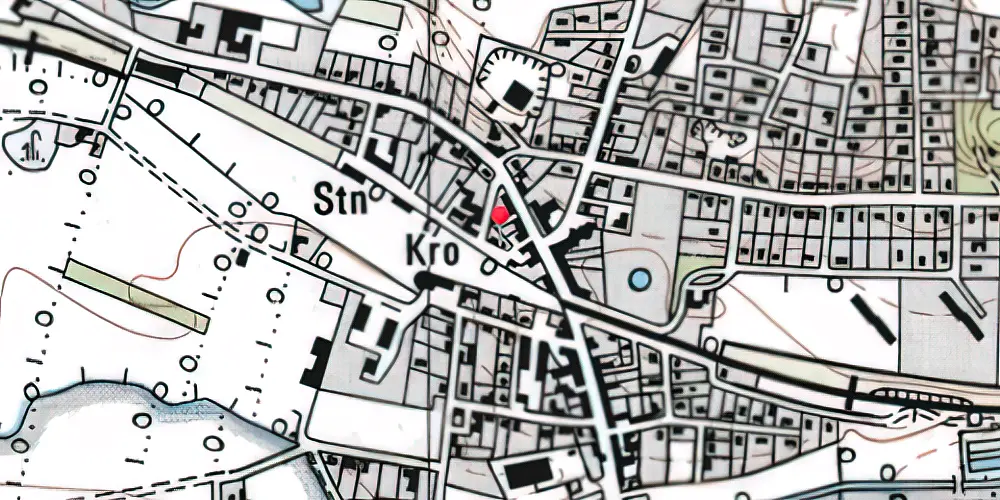Historisk kort over Rødkærsbro Station [1863-1912]