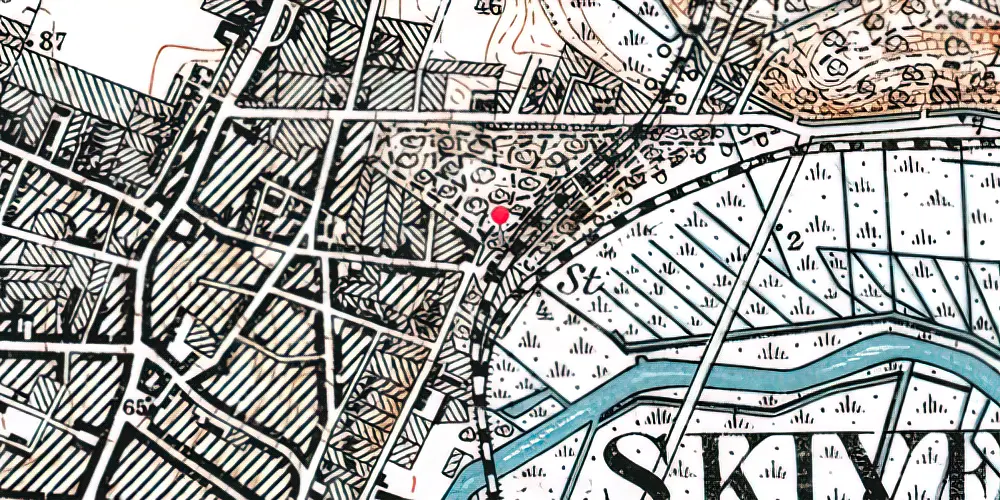 Historisk kort over Skive Nord Station [1922-1962]