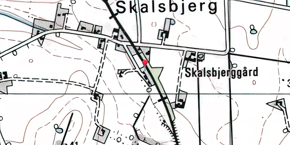 Historisk kort over Sludstrup Trinbræt