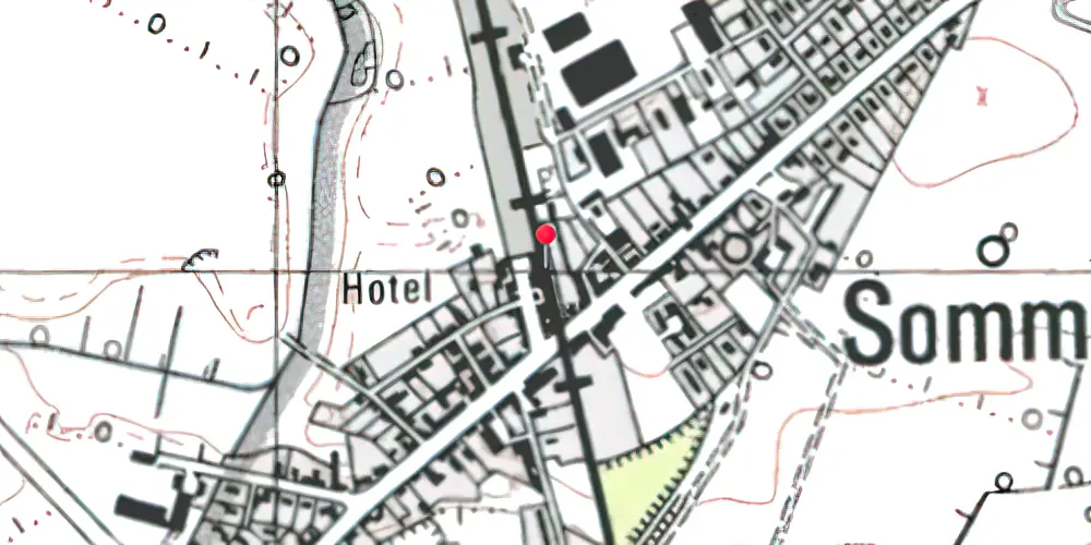 Historisk kort over Sommersted Trinbræt
