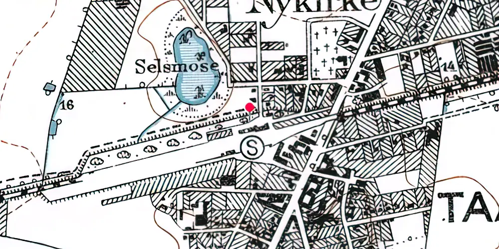 Historisk kort over Tåstrup Station [1918-1978]