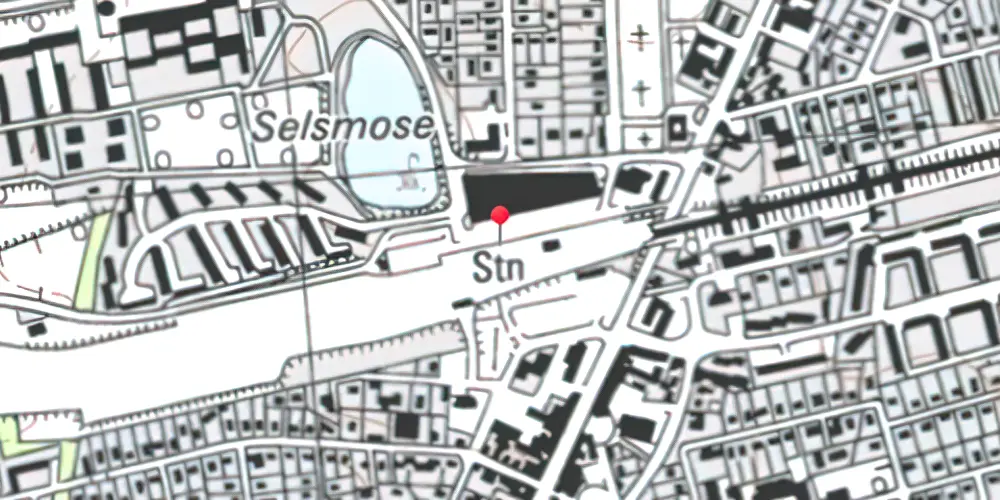 Historisk kort over Tåstrup Station [1918-1978]