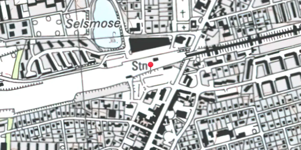 Historisk kort over Tåstrup Billetsalgssted [1978-1979]