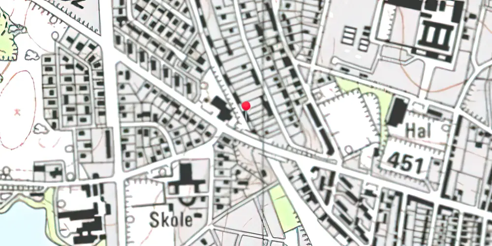 Historisk kort over Bygholm Billetsalgssted [1901-1920]
