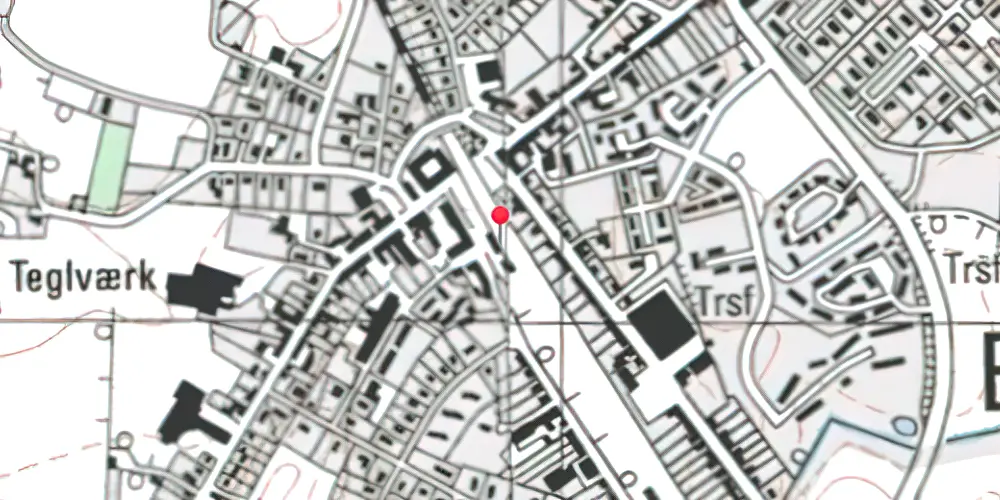 Historisk kort over Ejby Station 
