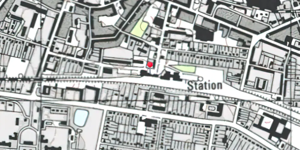 Historisk kort over Middelfart Station