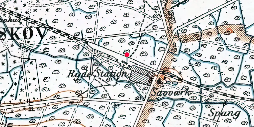 Historisk kort over Ryde Station [1874-1987]