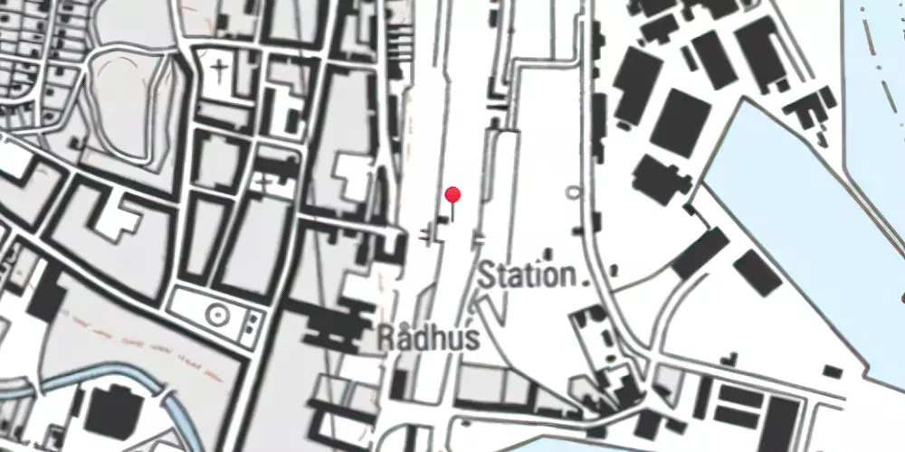 Historisk kort over Køge Station