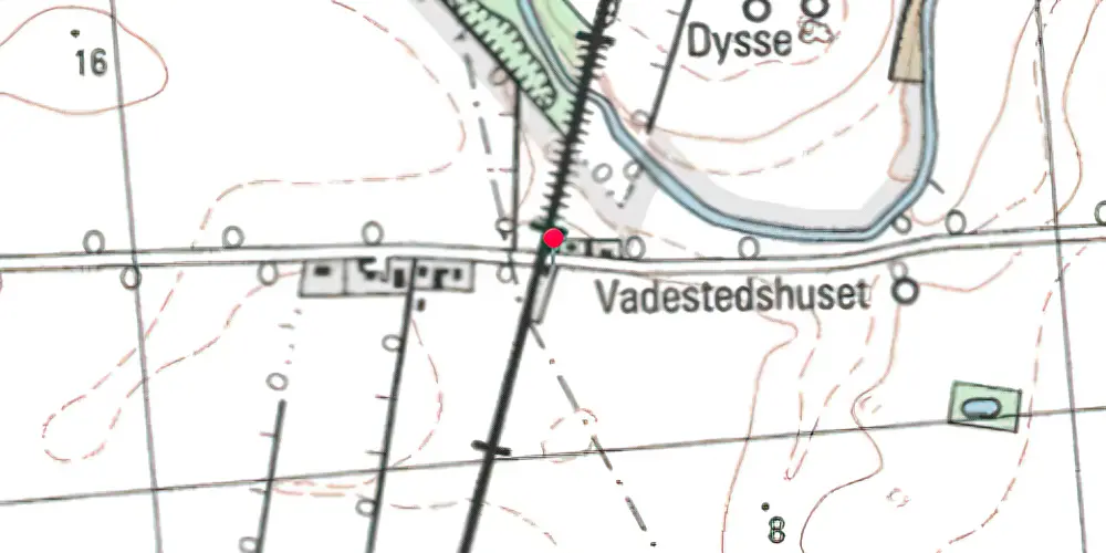 Historisk kort over Store Linde Billetsalgssted [1883-1926]