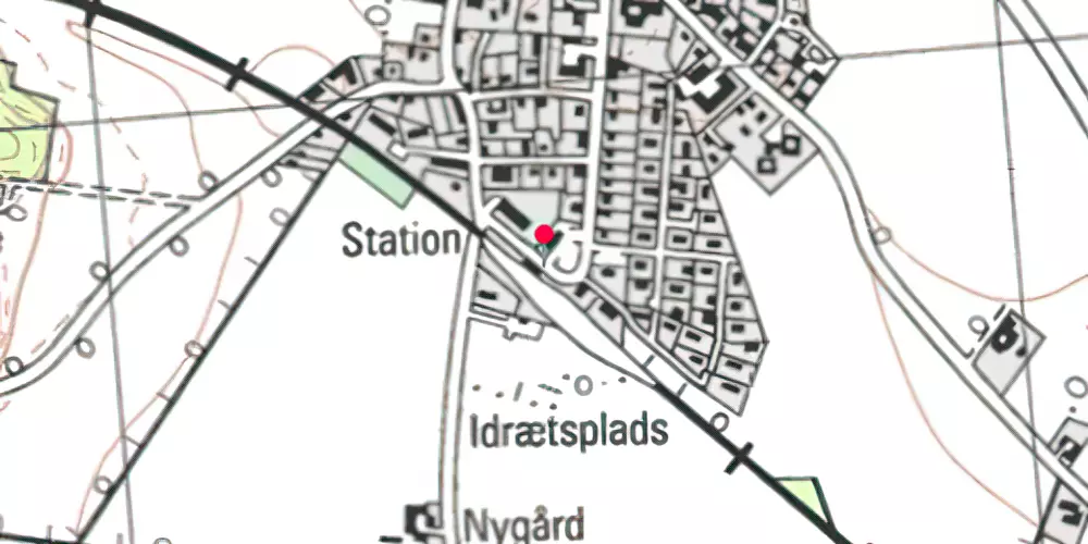 Historisk kort over Klippinge Station [1879-2001]