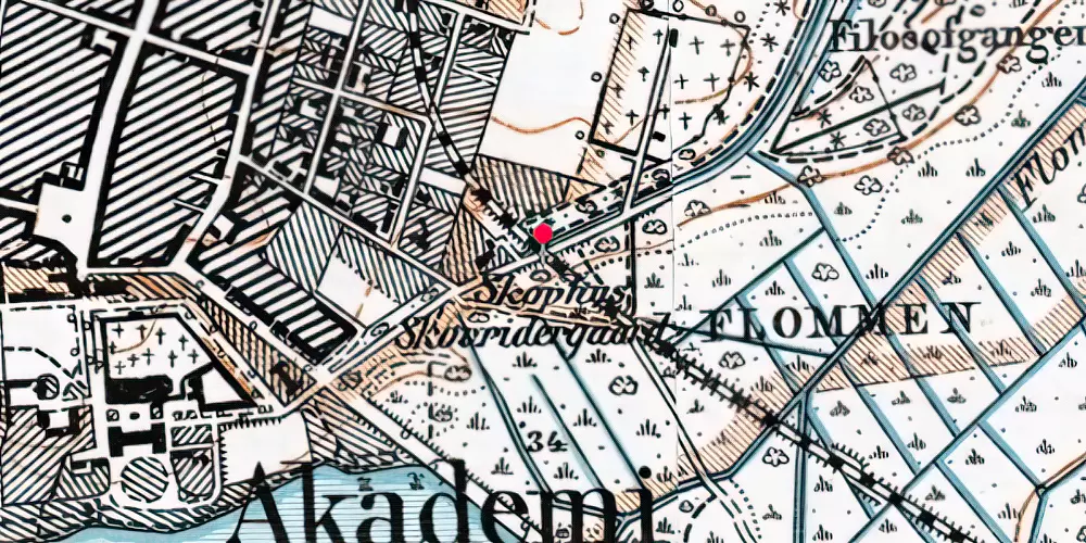 Historisk kort over Koksbangs Trinbræt