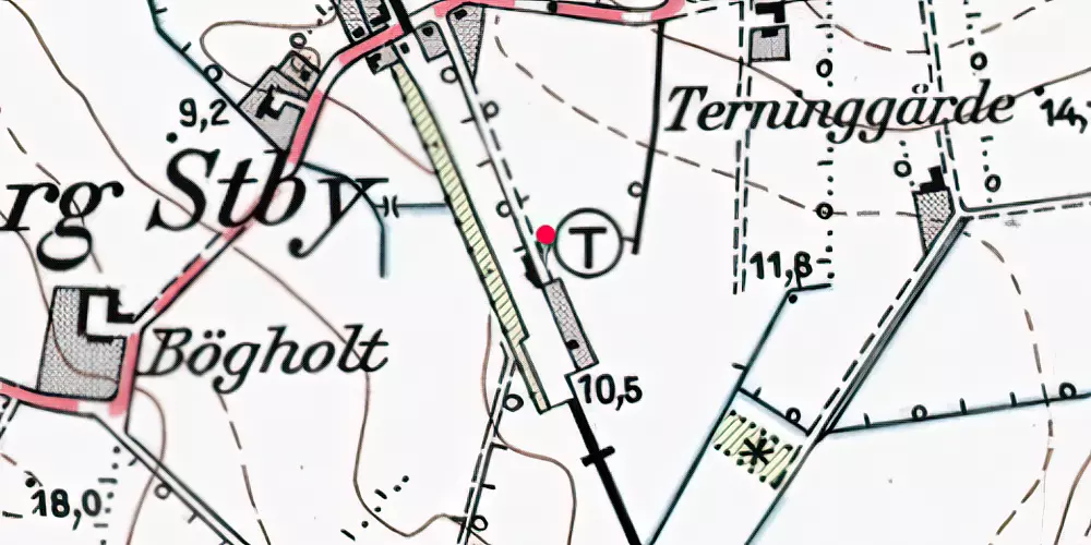 Historisk kort over Dejbjerg Station [1923-1963]