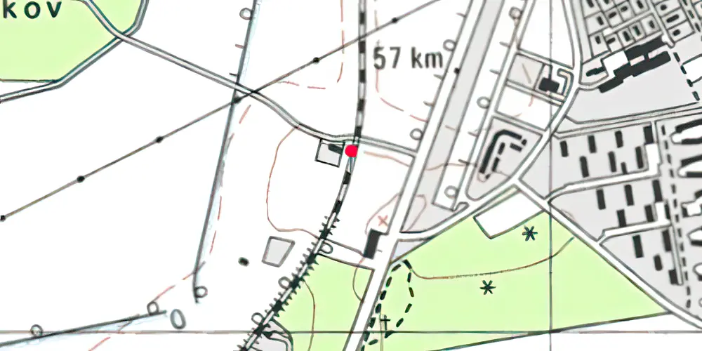 Historisk kort over Hessel Letbanestation