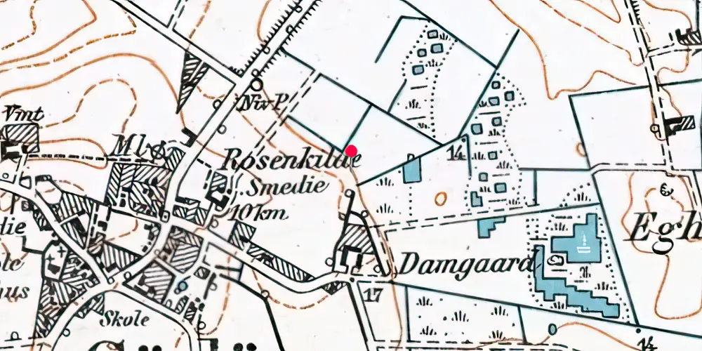 Historisk kort over Gørløse Station [1950-2012]