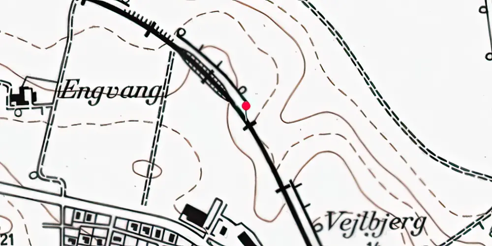 Historisk kort over Sindalsvej Trinbræt