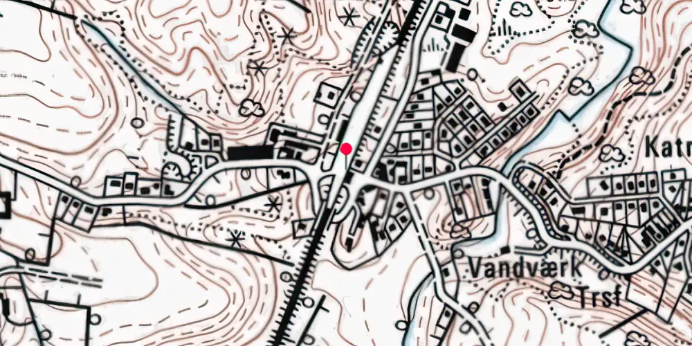 Historisk kort over Brejning Billetsalgssted [1868-1952]