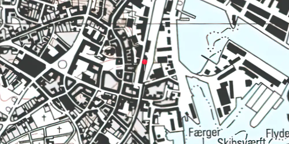 Historisk kort over Svendborg Station
