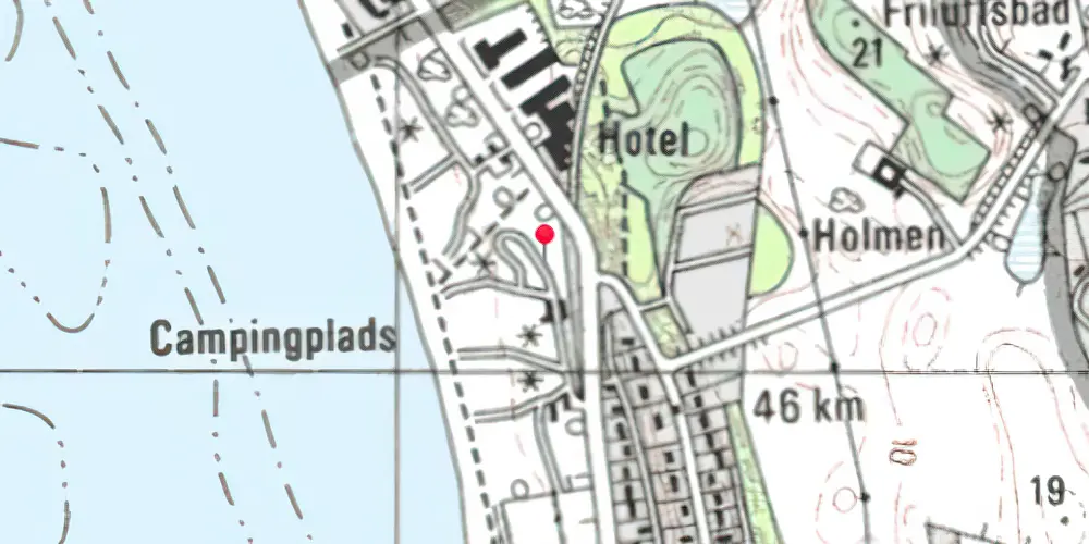 Historisk kort over Vibæk Trinbræt [1901-1964]