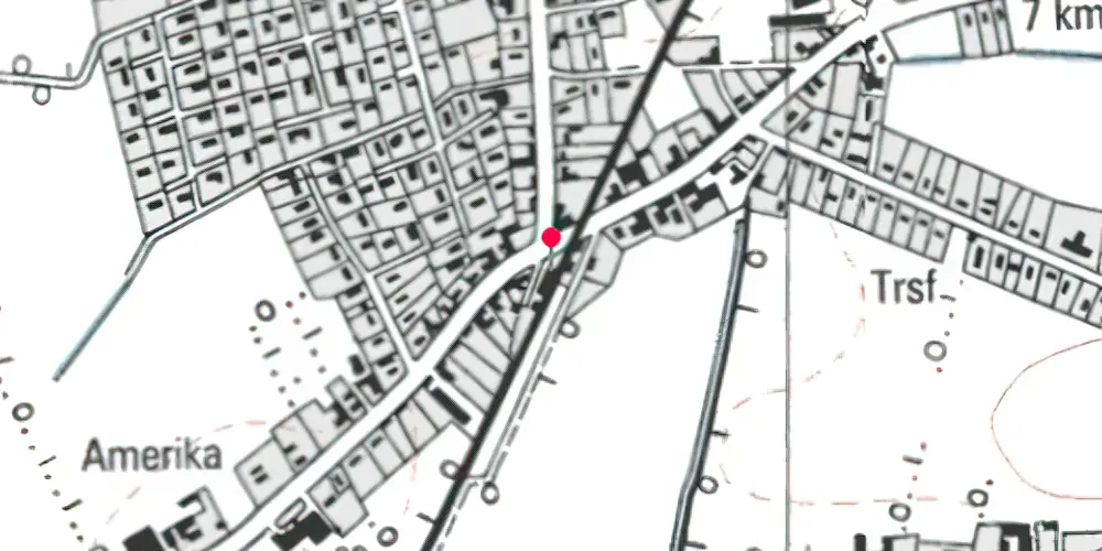Historisk kort over Hjordkær Station [1914-1920]
