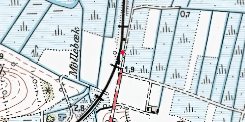 Historisk kort over Kølsen Billetsalgssted [1893-1939]