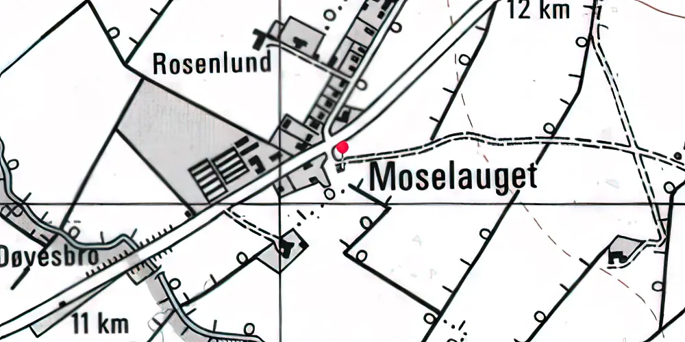 Historisk kort over Dræby Station 