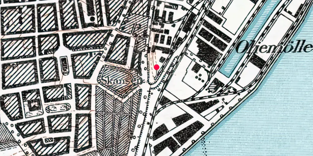 Historisk kort over Aarhus Landsudstillingen Station [1909-1909]