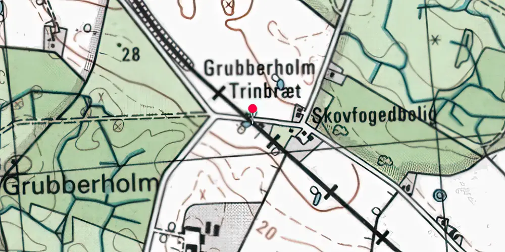 Historisk kort over Grubberholm Trinbræt [1879-1881]