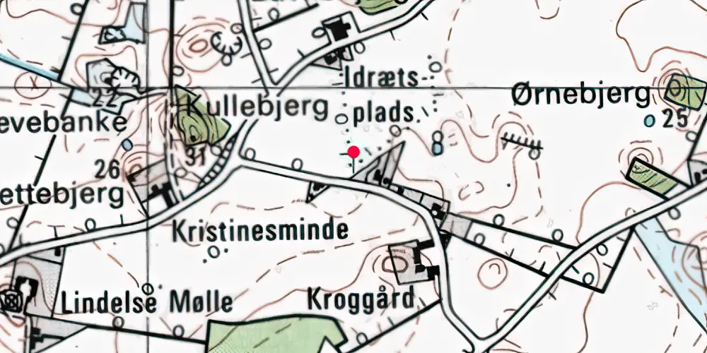 Historisk kort over Vindeby Trinbræt [1911-1947]