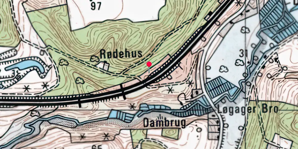 Historisk kort over Sejlgaard Sidespor