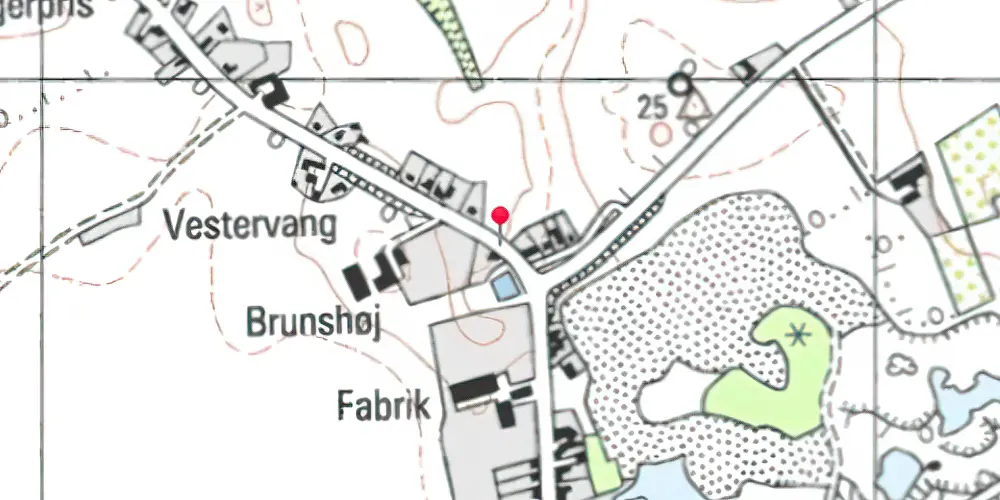 Historisk kort over Birket Vogter hus