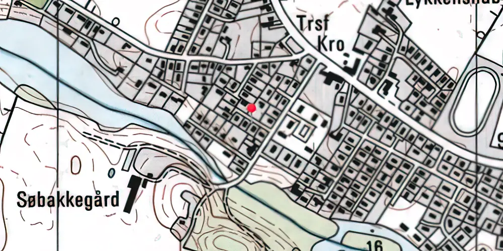Historisk kort over Slukefter Trinbræt